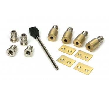 From The Anvil 52403 Satin Brass Secure Stops (Pack of 4)