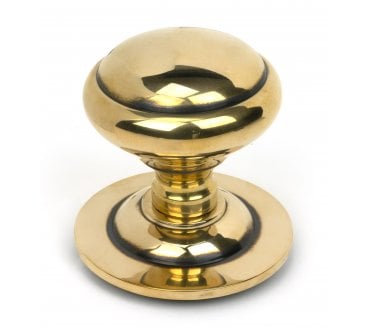 From The Anvil 52404 Round Centre Door Knob - Aged Brass