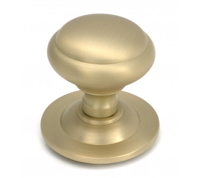 From The Anvil 52405 Round Centre Door Knob - Satin Brass