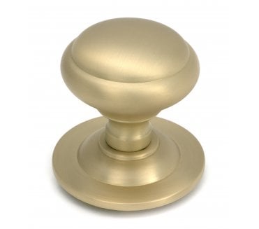 From The Anvil 52405 Round Centre Door Knob - Satin Brass