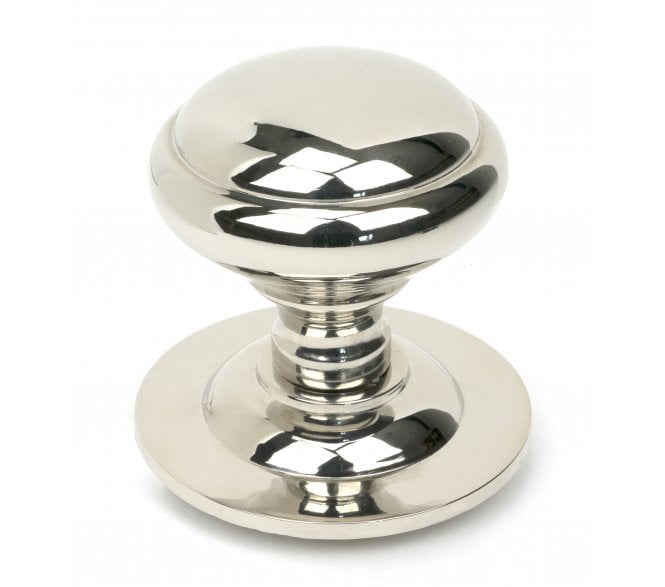 From The Anvil 52406 Round Centre Door Knob - Polished Nickel