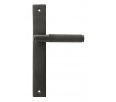 From The Anvil 52416 Brompton Slimline Lever Espag. Latch Set - Aged Bronze