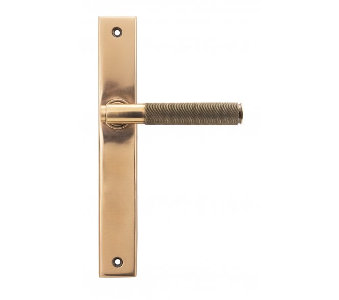 From The Anvil 52417 Polished Bronze Brompton Slimline Lever Espag. Latch Set