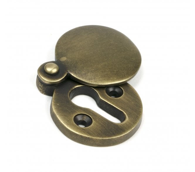 From The Anvil 52451 Standard Keyhole Escutcheon (Round) - Burnished Brass