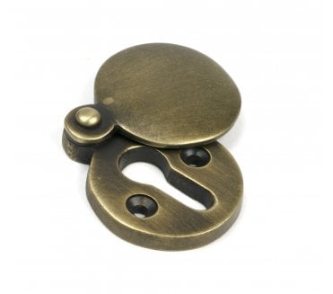 From The Anvil 52451 Standard Keyhole Escutcheon (Round) - Burnished Brass