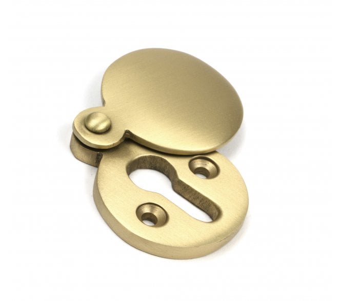 From The Anvil 52452 Standard Keyhole Escutcheon (Round) - Satin Brass