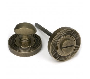 From The Anvil 52466 Bathroom Turn & Release Set (Beehive) - Burnished Brass