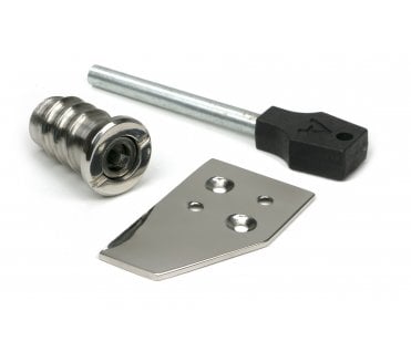 From The Anvil 52474 Polished Stainless Steel (Grade 316) Key-Flush Sash Window Stop