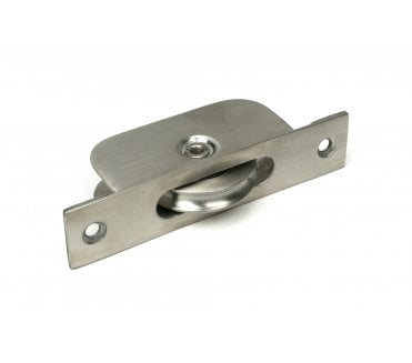 From The Anvil 52480 (Grade 316) Square Ended Sash Window Pulley 75kg - Satin Stainless Steel