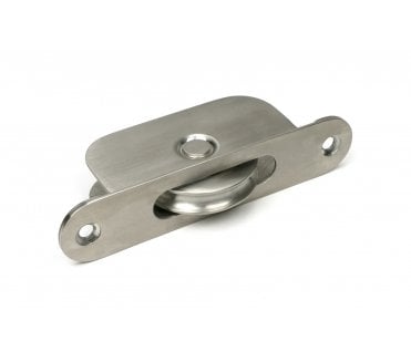 From The Anvil 52485 (Grade 316) Sash Window Pulley 75kg (Radius) - Satin Stainless Steel