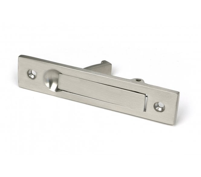 From The Anvil 52524 (Grade 316) Sliding Door Gravity Edge Pull - 125mm x 25mm - Satin Stainless Steel