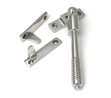 From The Anvil 52527 (Grade 316) Night-Vent Locking Reeded Fastener - Polished Stainless Steel