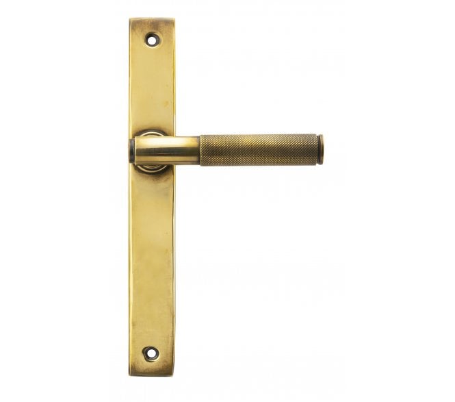 From The Anvil 52536 Brompton Slimline Lever Espag. Latch Set - Aged Brass