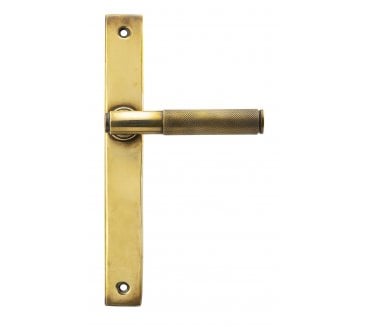 From The Anvil 52536 Brompton Slimline Lever Espag. Latch Set - Aged Brass