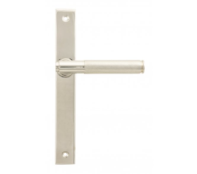 From The Anvil 52538 Polished Nickel Brompton Slimline Lever Espag. Latch Set