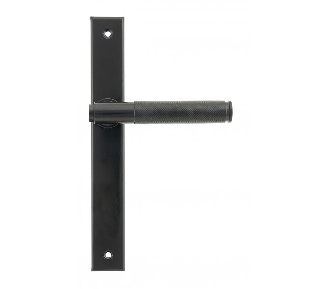From The Anvil 52539 Brompton Slimline Lever Espag. Latch Set - Black
