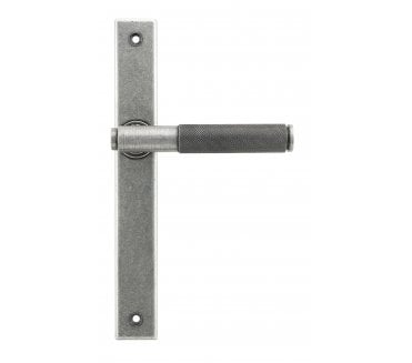 From The Anvil 52541 Pewter Brompton Slimline Lever Espag. Latch Set