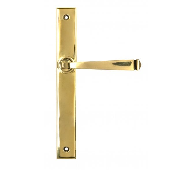 From The Anvil 52543 Avon Slimline Lever Espag. Latch Set - Polished Brass