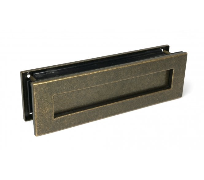 From The Anvil 52604 Traditional Letterbox - 315x92mm - Burnished Brass