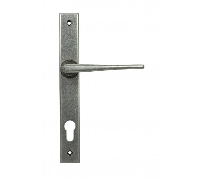 From The Anvil 52611 Eaton Slimline Lever Espag. Lock Set - Pewter