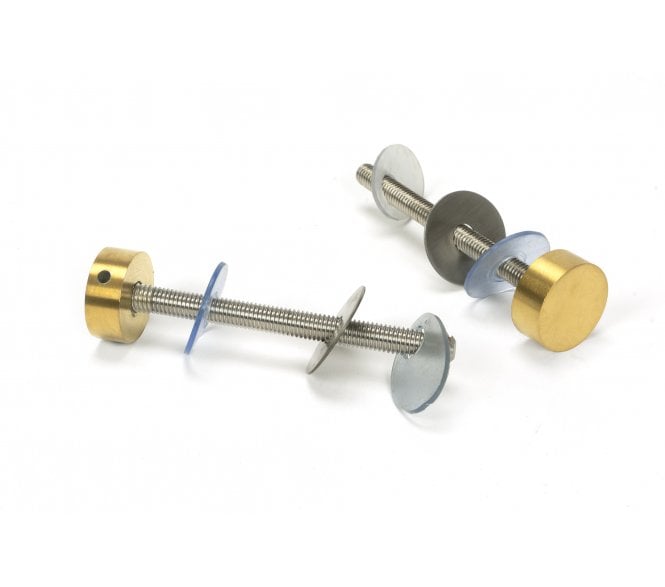 From The Anvil 52632 100mm Bolt Fixings To Suit Cranked T-Bar Pull Handles - Aged Brass