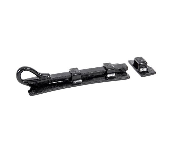 From The Anvil 73133 6 Straight Monkeytail Door Bolt - Black Antique