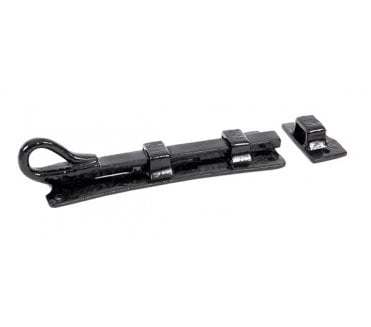 From The Anvil 73133 6 Straight Monkeytail Door Bolt - Black Antique