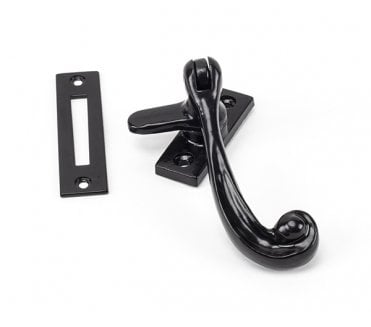 From The Anvil 73138 Rosehead Window Fastener - Black Antique