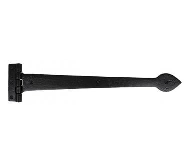From The Anvil 73228 450mm Cast T Hinges (Pair) - Black Smooth