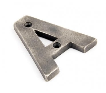 From The Anvil 78mm Alphabet Letters A-Z - Antique Pewter