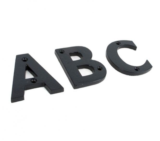 From The Anvil 78mm Alphabet Letters A-Z - Black