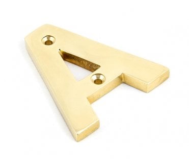 From The Anvil 78mm Alphabet Letters A-Z - Polished Brass