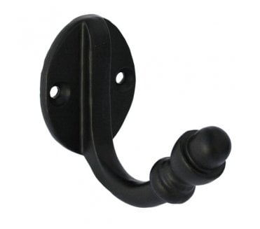 From The Anvil 83522 Blacksmith Coat Hook - Black