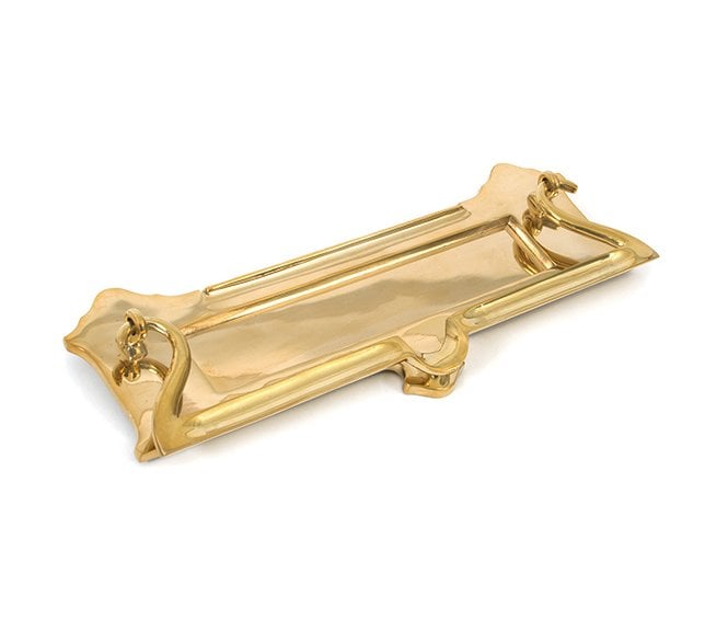 From The Anvil 83544 Postal Letter Plate & Knocker 300x115mm - Polished Brass