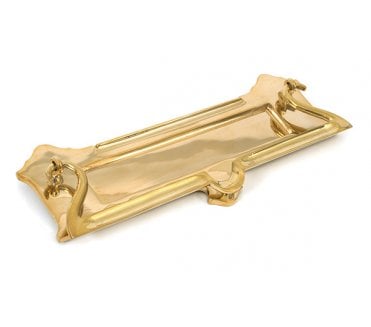 From The Anvil 83544 Postal Letter Plate & Knocker 300x115mm - Polished Brass