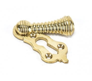 From The Anvil 83554 Beehive Escutcheon - Polished Brass