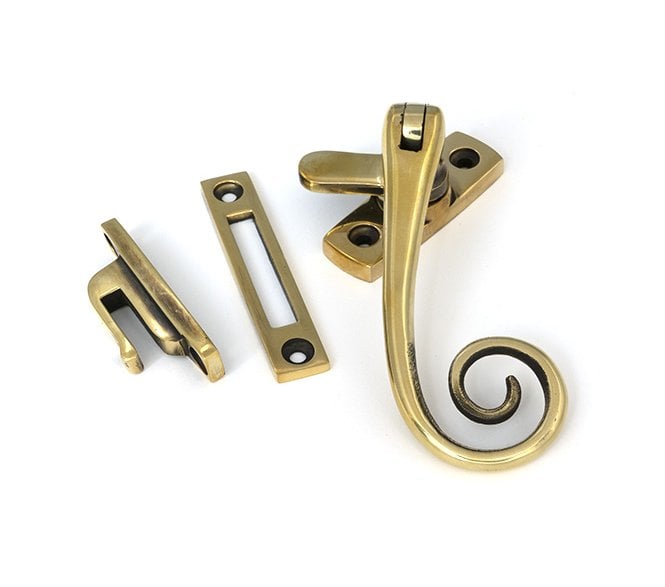 From The Anvil 83565 Monkeytail Window Fastener - Aged Brass