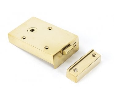 From The Anvil 83570 Left Hand Bathroom Rim Latch - Polished Brass