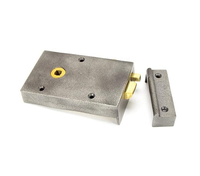 From The Anvil 83575 Left Hand Bathroom Rim Latch - Iron