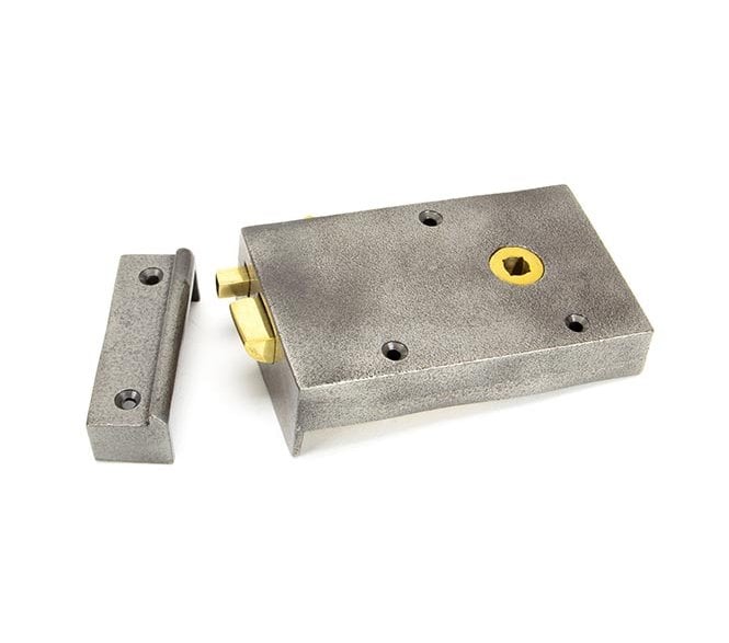 From The Anvil 83576 Right Hand Bathroom Rim Latch - Iron