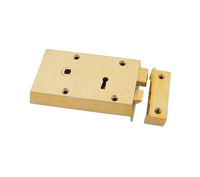 From The Anvil 83577 Left Hand Rim Lock (Small) - Polished Brass