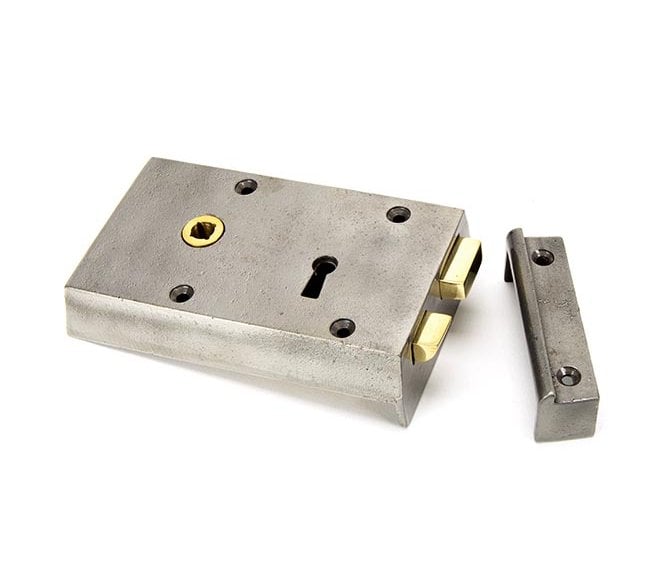 From The Anvil 83583 Left Hand Rim Lock (Small) - Iron