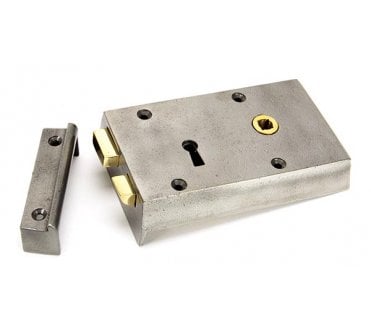 From The Anvil 83584 Right Hand Rim Lock (Small) - Iron