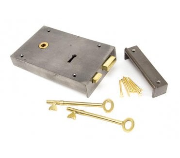 From The Anvil 83591 Left Hand Rim Lock (Large) - Iron