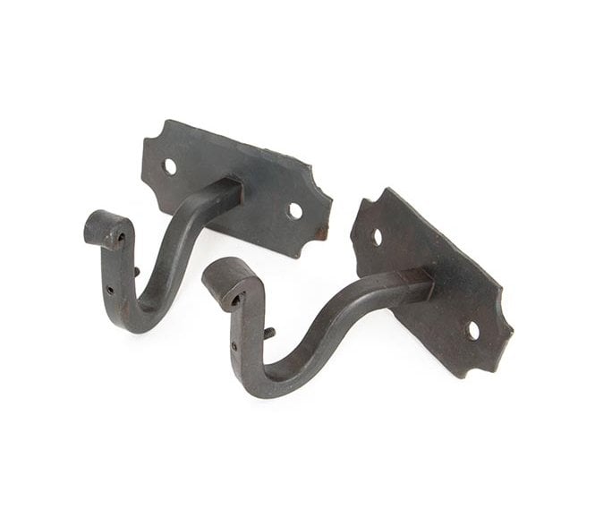 From The Anvil 83618 Curtain Pole Mounting Brackets (Pair) - Beeswax