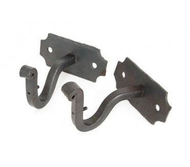 From The Anvil 83618 Curtain Pole Mounting Brackets (Pair) - Beeswax