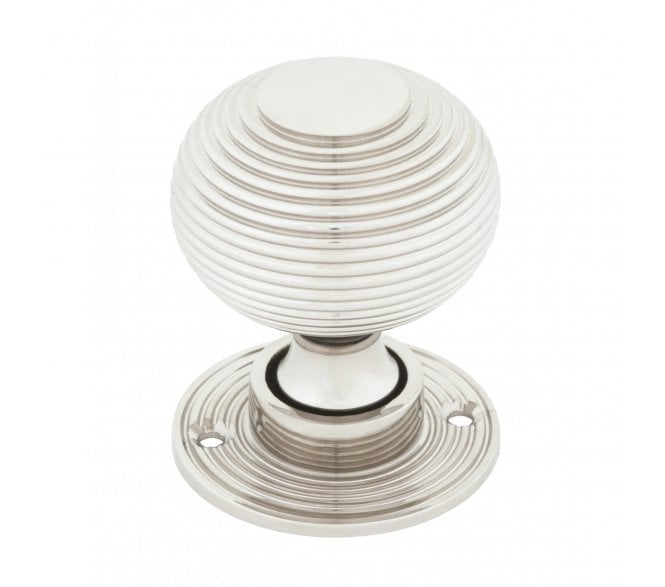 From The Anvil 83636H Heavy Beehive Mortice/Rim Knobs - Polished Nickel