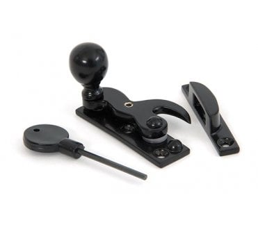 From The Anvil 83639 Blacksmith Hook Sash Fastener (Locking) - Black