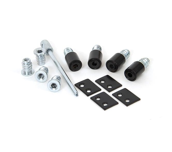 From The Anvil 83640 Secure Sash Stops (Pack of 4) - Black