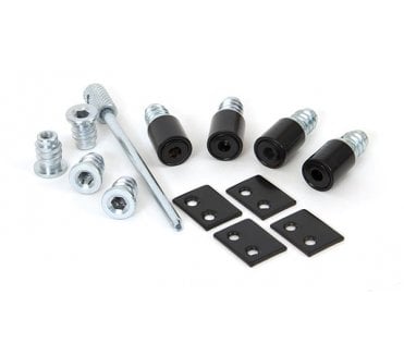From The Anvil 83640 Secure Sash Stops (Pack of 4) - Black